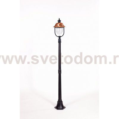 Светильник столб уличный 1 фонарь Oasis Light 84308c Bl
