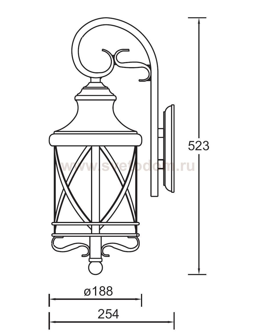 Светильник настенный Oasis Light 84802/18 Gb