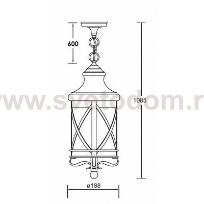 Светильник подвесной Oasis Light 84805 Bl