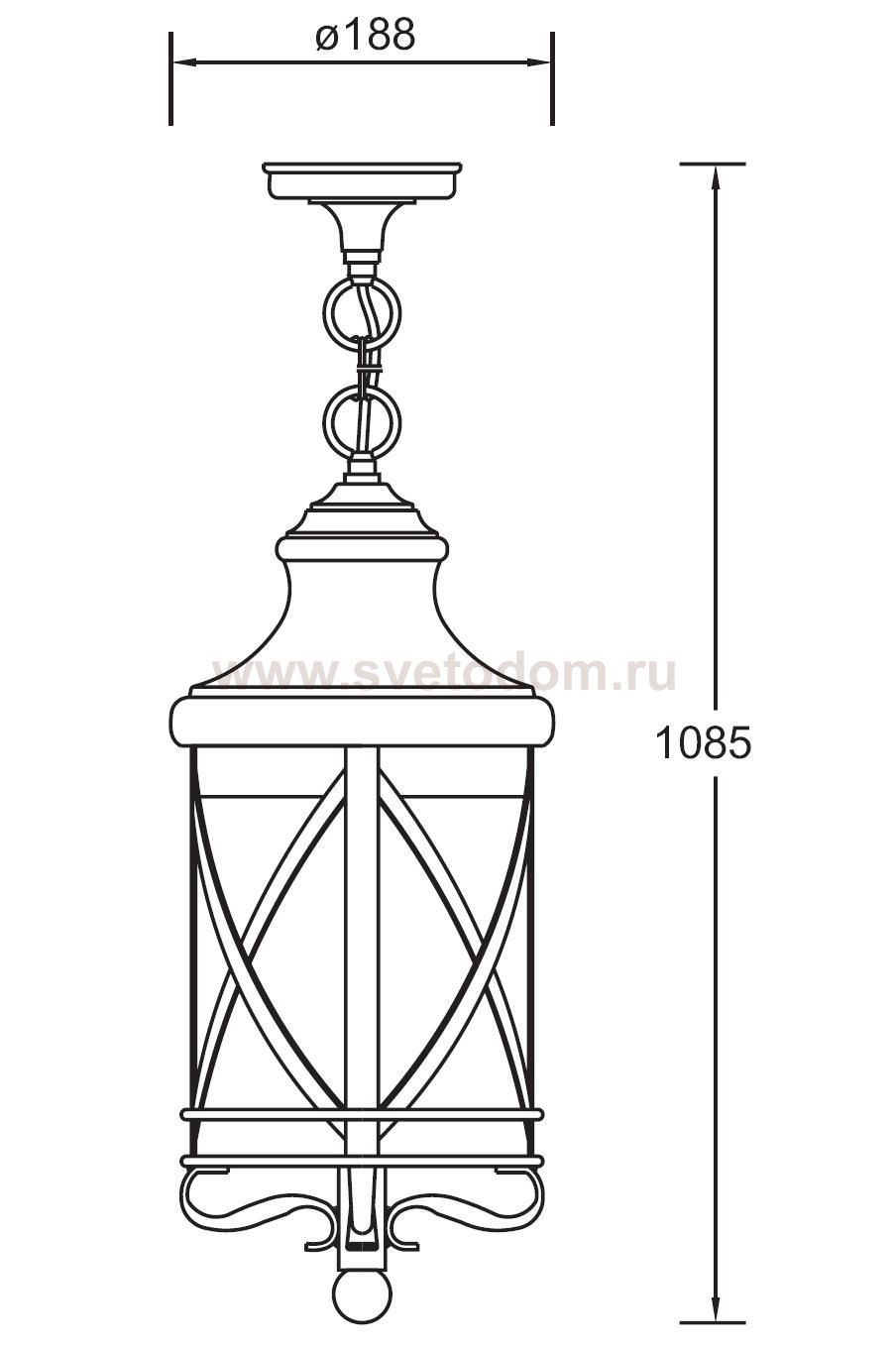 Светильник подвесной Oasis Light 84805 Gb