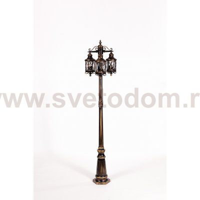Светильник столб уличный 3 фонаря Oasis Light 84809B/02 Gb
