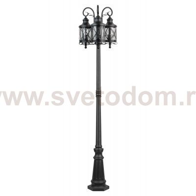 Светильник столб уличный 3 фонаря Oasis Light 84809B/18 Bl 