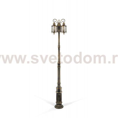 Светильник столб уличный 3 фонаря Oasis Light 84810B/18/Е7 Gb