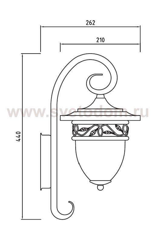 Светильник настенный Oasis Light 87202L/18L Gb