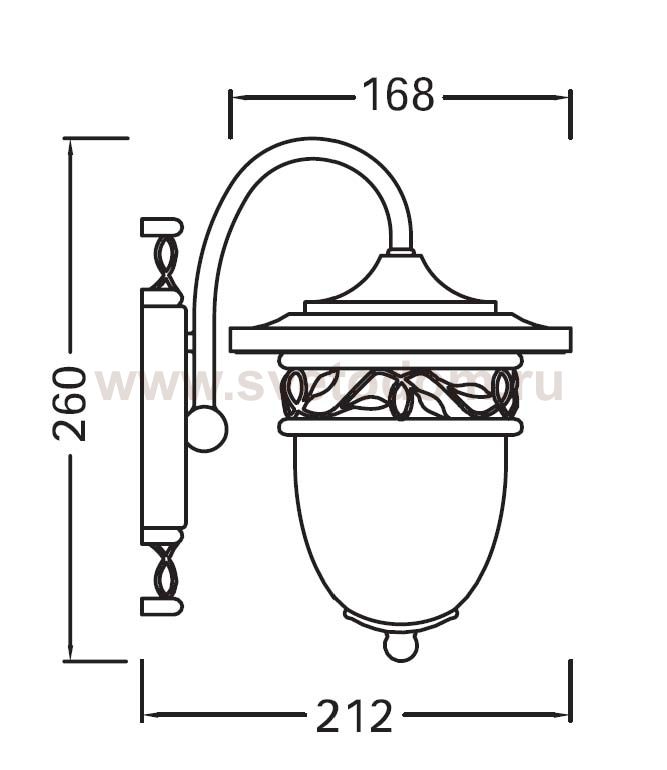 Светильник настенный Oasis Light 87202S Gb