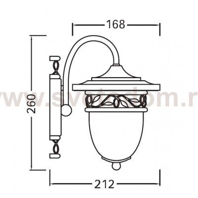 Светильник настенный Oasis Light 87202S Gb