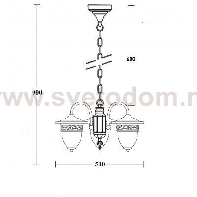 Люстра 3 рожка Oasis Light 87270L/18/3 Gb