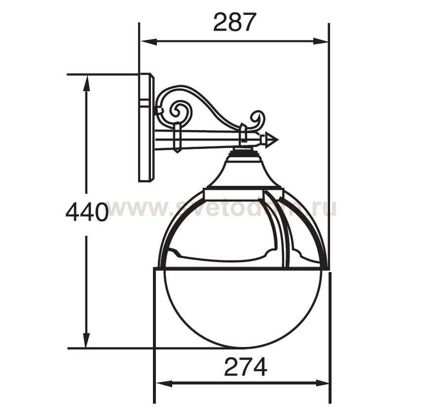 Светильник настенный Oasis Light 88102 Bl
