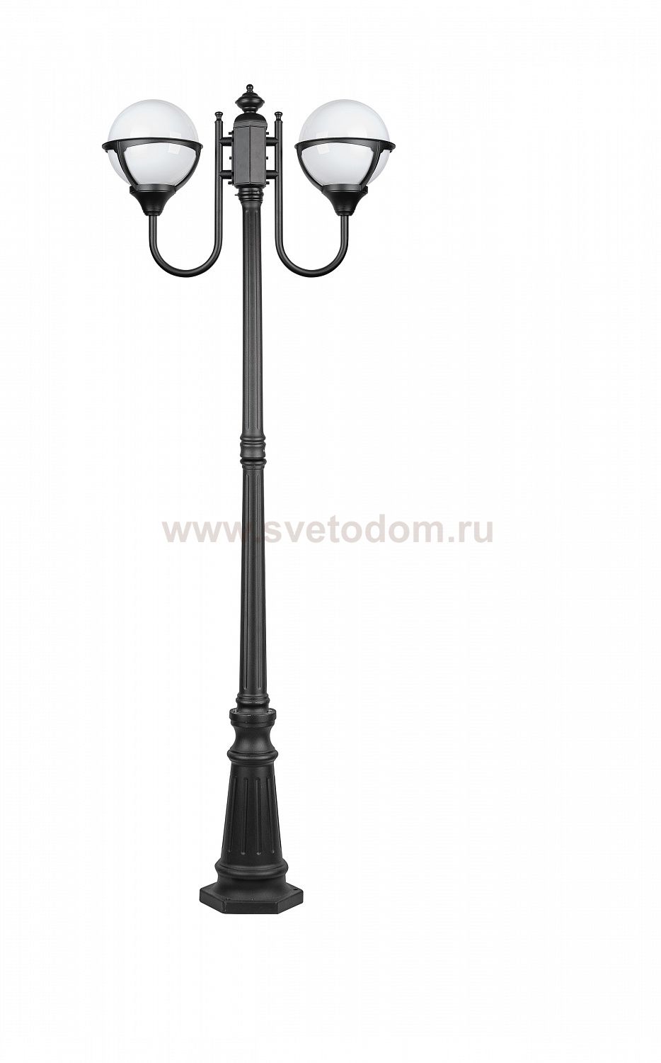 Светильник столб уличный 2 фонаря Oasis Light 88109A/10A Bl