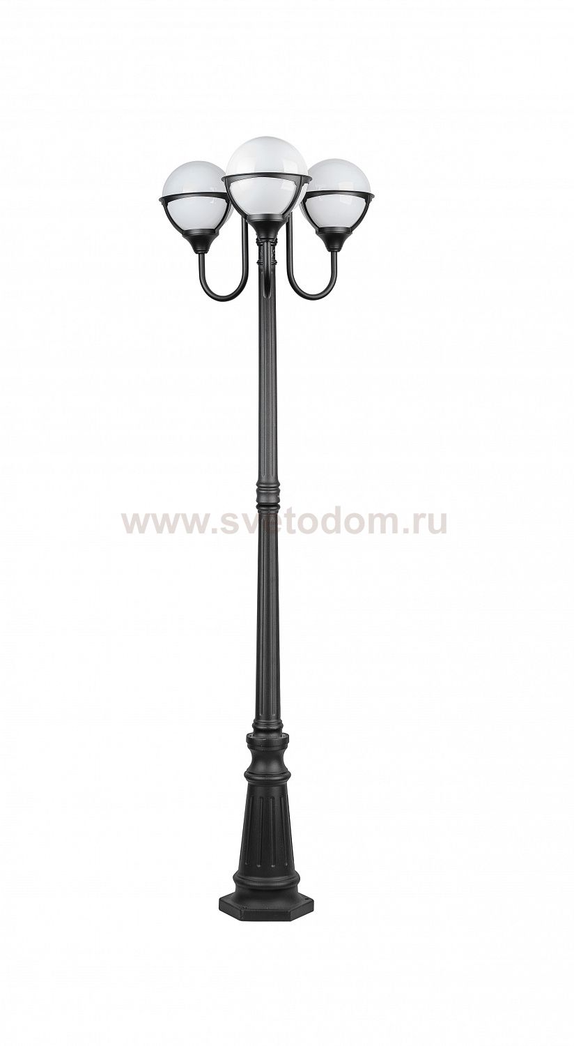 Светильник столб уличный 3 фонаря Oasis Light 88109B/10A Bl
