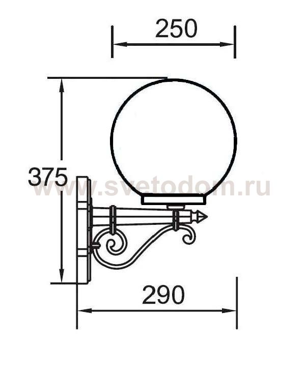 Светильник настенный Oasis Light 88201S Bl