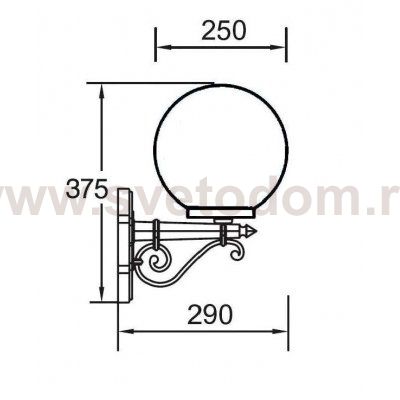 Светильник настенный Oasis Light 88201S Bl