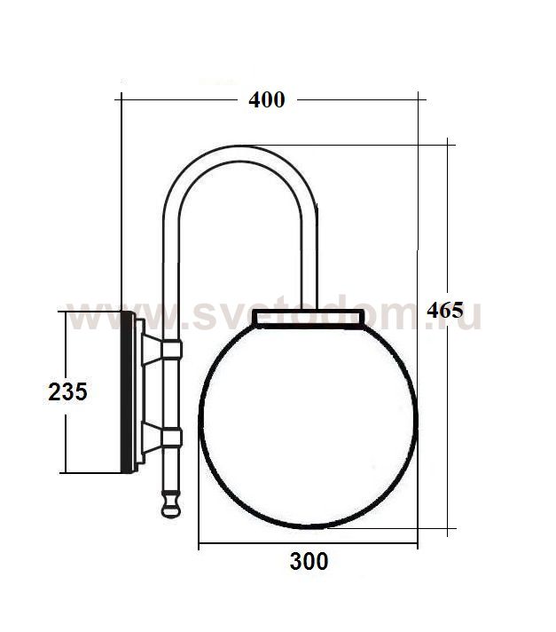 Светильник настенный Oasis Light 88202L/10A Bl