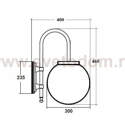 Светильник настенный Oasis Light 88202L/10A Bl