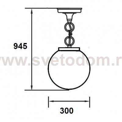 Светильник подвесной Oasis Light 88205L Bl