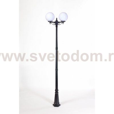Светильник столб уличный 2 фонаря Oasis Light 88210LA 21 Bl