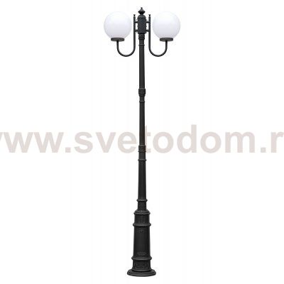Светильник столб уличный 2 фонаря Oasis Light 88210LA/10A/E7 Bl