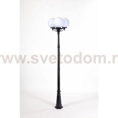 Светильник столб уличный 3 фонаря Oasis Light 88210LB 18 Bl