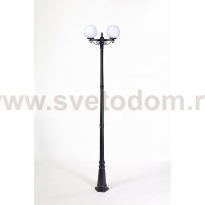 Светильник столб уличный 2 фонаря Oasis Light 88210SA 21 Bl