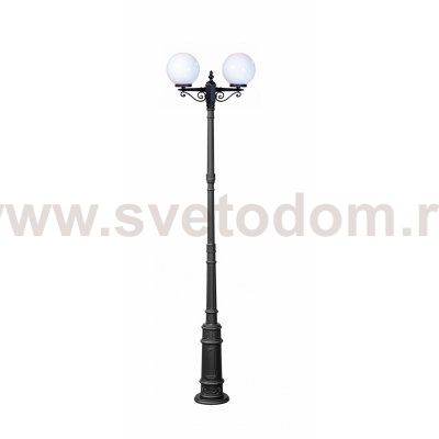 Светильник столб уличный 2 фонаря Oasis Light 88210SA/E7 Bl