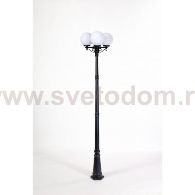 Светильник столб уличный 3 фонаря Oasis Light 88210SB 18 Bl