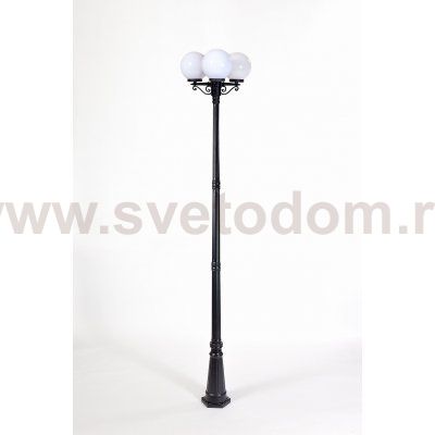 Светильник столб уличный 3 фонаря Oasis Light 88210SB 21 Bl