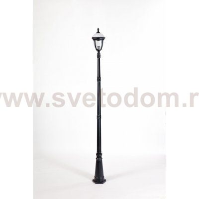 Светильник столб уличный 1 фонарь Oasis Light 89110L 18 Bl мат/тр