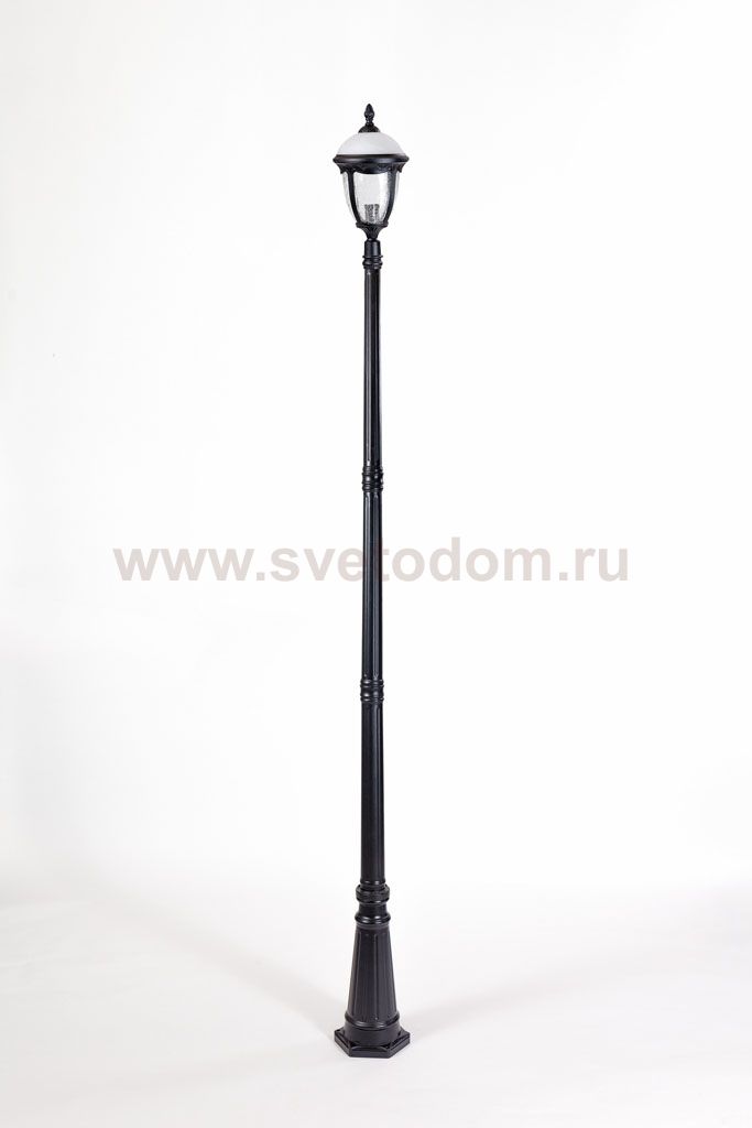 Светильник столб уличный 1 фонарь Oasis Light 89110L 21 Bl мат/тр