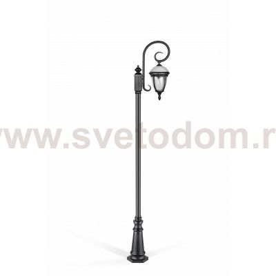Светильник столб уличный 1 фонарь Oasis Light 89110L/18/B Bl мат/тр