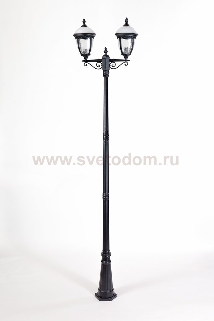 Светильник столб уличный 2 фонаря Oasis Light 89110LA 21 Bl мат/тр