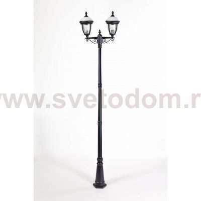 Светильник столб уличный 2 фонаря Oasis Light 89110LA 21 Bl мат/тр
