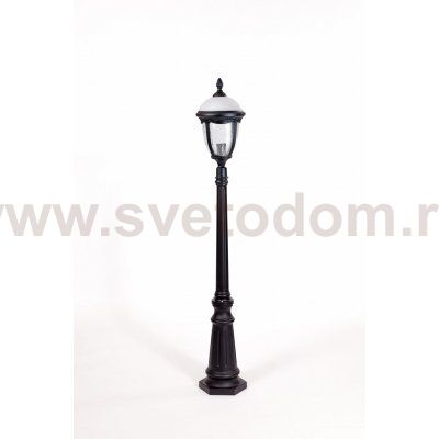 Светильник столб уличный 1 фонарь Oasis Light 89111L Bl мат/тр