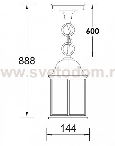 Светильник подвесной Oasis Light 89805S Gb