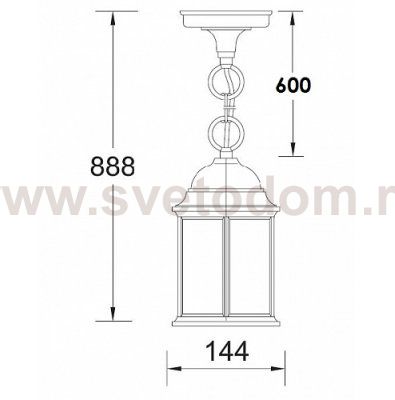 Светильник подвесной Oasis Light 89805S Gb