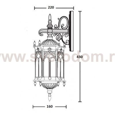 Светильник настенный Oasis Light 89902S/08 Bl