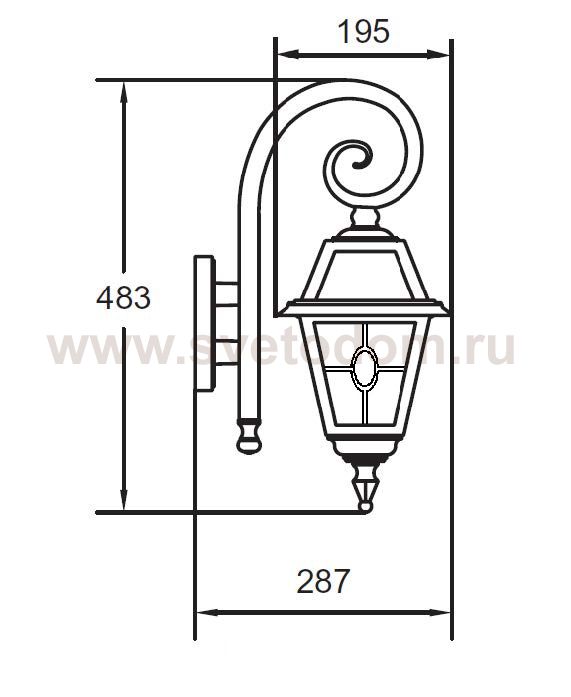Светильник настенный Oasis Light 91102/18S lgY Bl