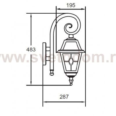 Светильник настенный Oasis Light 91102/18S lgY Bl