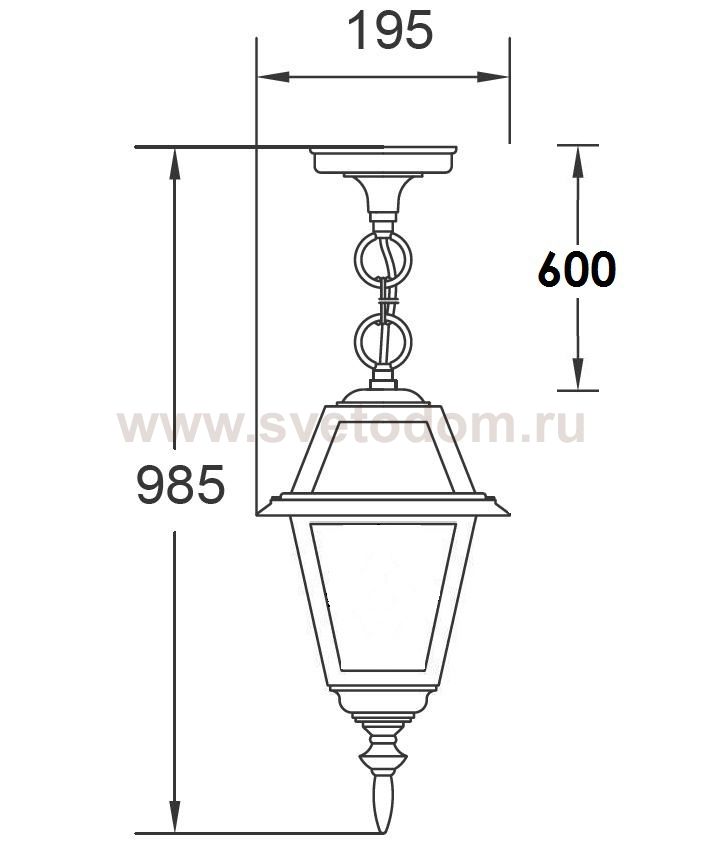 Светильник подвесной Oasis Light 91105fS Bl