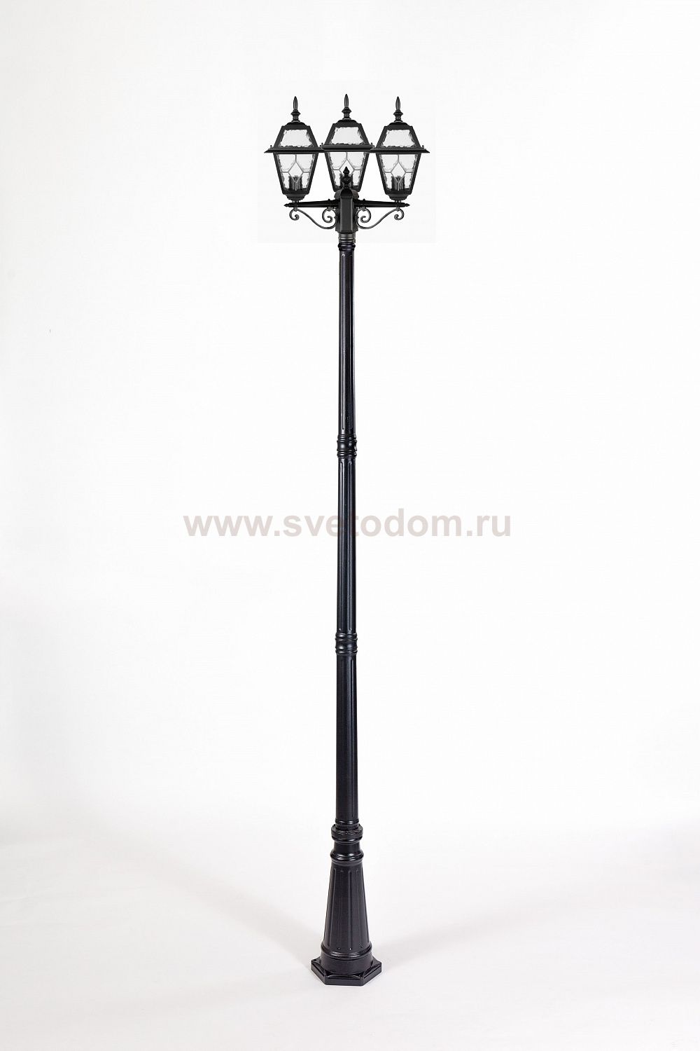 Светильник столб уличный 3 фонаря Oasis Light 91110B 21 Bl