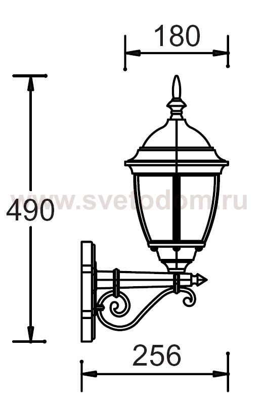 Светильник настенный Oasis Light 91201S Gb 