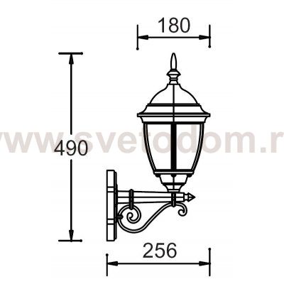 Светильник настенный Oasis Light 91201S Gb 