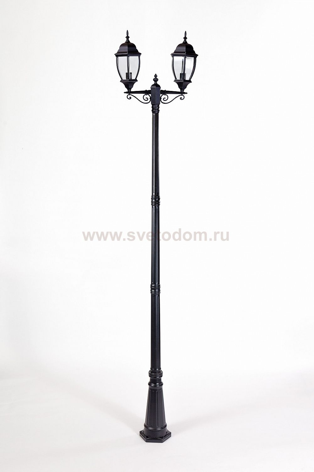 Светильник столб уличный 2 фонаря Oasis Light 91210LA 21 Bl 