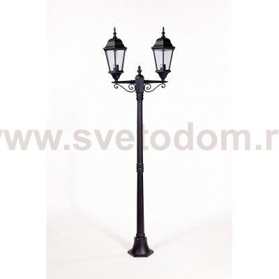 Светильник столб уличный 2 фонаря Oasis Light 91408LA Bl 