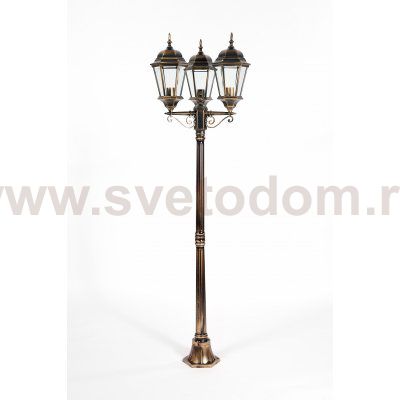 Светильник столб уличный 3 фонаря Oasis Light 91408LB Gb