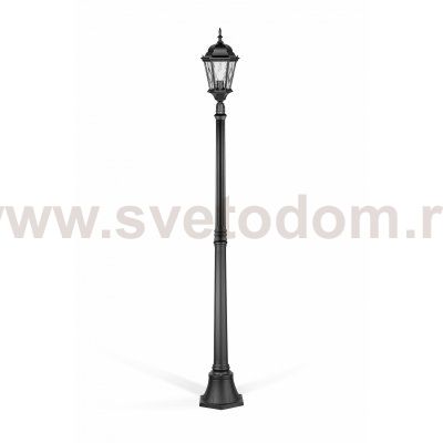 Светильник столб уличный 1 фонарь Oasis Light 91408M Bl ромб