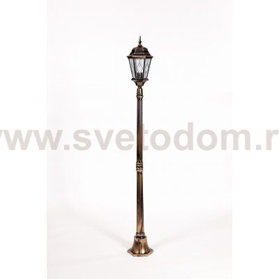 Светильник столб уличный 1 фонарь Oasis Light 91408M Gb ромб