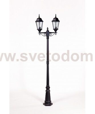Светильник столб уличный 2 фонаря Oasis Light 91409LA Bl 