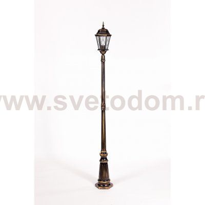 Светильник столб уличный 1 фонарь Oasis Light 91409M Gb ромб