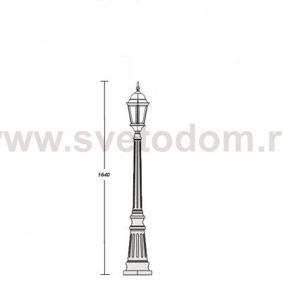 Светильник столб уличный 1 фонарь Oasis Light 91411L Bl