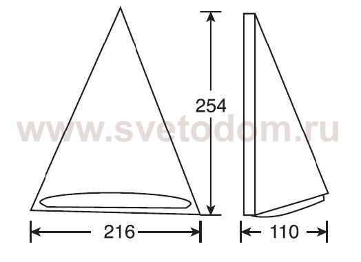 Светильник настенный Oasis Light 91430 Bl